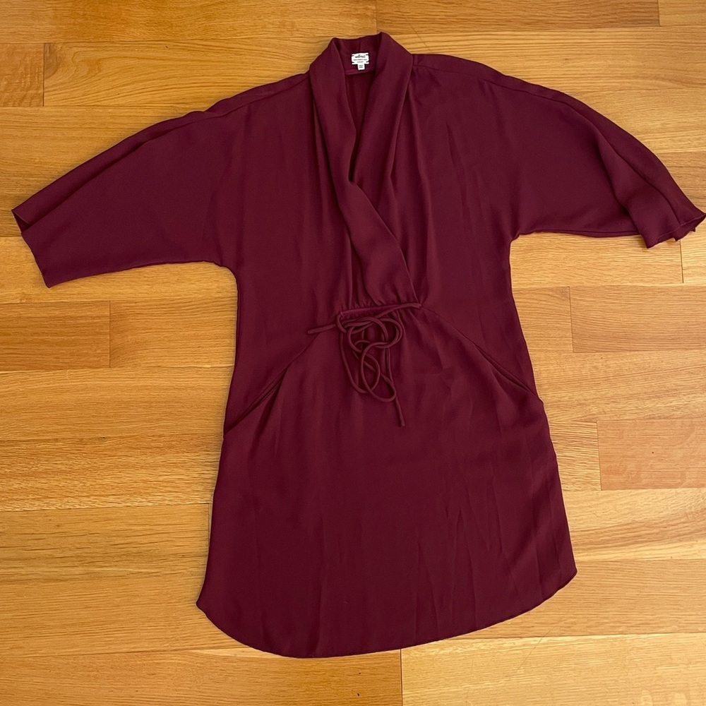Wilfred satin long sleeve dress